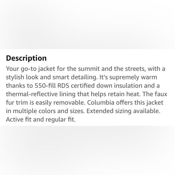 Columbia Lay D Down lii Mid Jacket NWT - Picture 11 of 11